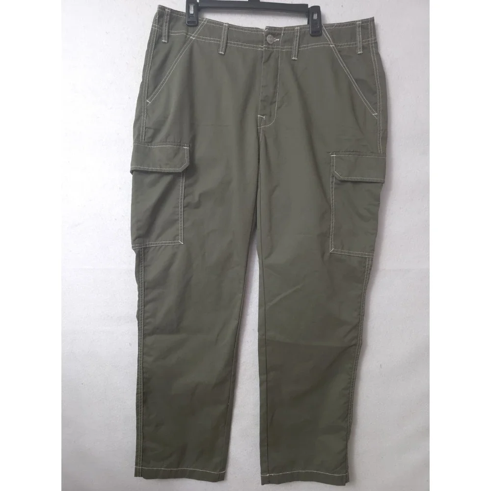 True Religion Cargo Pants Mens Size 36x32 Green Kalamata  Streetwear Stile108335